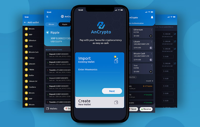 AnCrypto - Multi-Currency Mobile Wallet screenshot 1